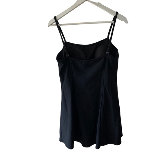 Sears Skirted One Piece Swimsuit Size 12 Black Modest - Picture 4 of 10
